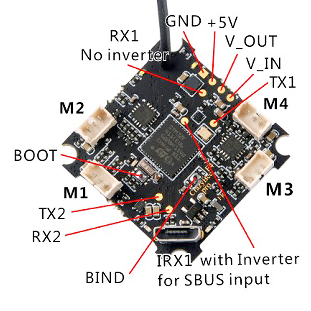 CrazyBee F4 FR Pro back